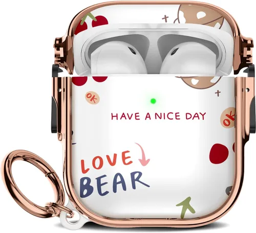 Miniatura 132 de Maxjoy para Funda Linda de AirPods 2 (2019) con Bloqueo de Seguridad, Compatible con Funda de AirPod de 2ª Generación de Mármol para Mujeres