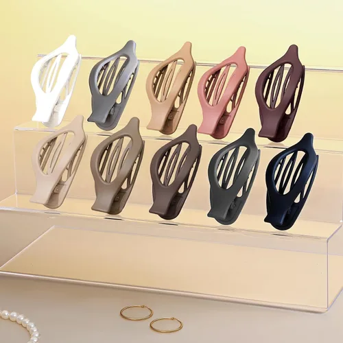 Miniatura 5 de Sisiaipu 10 pinzas planas para el cabello para mujer, pinzas de concordia francesa para cabello grueso y fino, pasadores con pico de pato