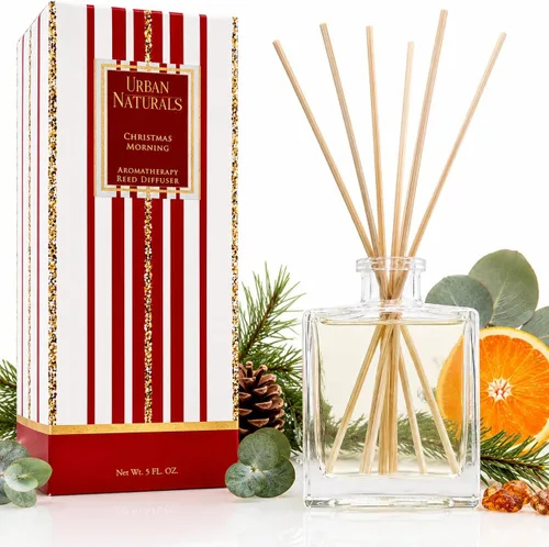 Miniatura 19 de Urban Naturals Balsam Forest - Juego de aceites difusores de varillas – Abeto Fraser, hoja perenne, pino, cedro leñoso y sándalo – Botella de vidrio