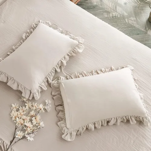 Miniatura 4 de Bonlino Juego de Ropa de Cama para el Hogar Conjunto de Colcha Edredón - Colcha de Granja Cubrecama de Verano Colchas, Edredón Ligero Elegante Ropa