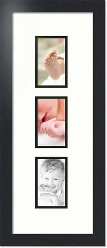 Miniatura 32 de ArtToFrames Marco de fotos tipo collage con estera doble con 3 aberturas de 5x7 y marco negro satinado Uva
