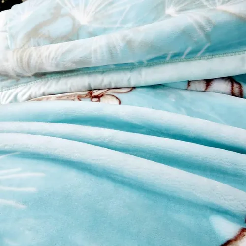 Miniatura 6 de LGYKUMEG Manta de forro polar, coreana de doble capa gruesa, ultra suave, tamaño Queen, 9 libras, 2 capas reversible, felpa suave y sedosa, cálida X