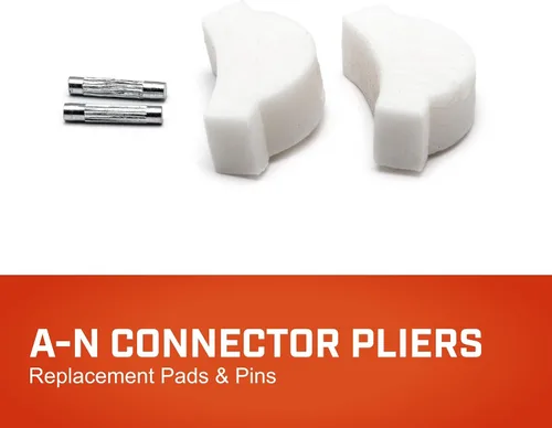 Miniatura 2 de Crescent Almohadillas y pasadores de repuesto para alicates de conector A-N, piezas de repuesto duraderas y prémium - 52910KITN - 2 almohadillas y 2