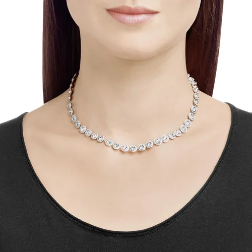 Miniatura 4 de Swarovski Angelic Necklace, Earring, and Bracelet Crystal Jewelry Collection, Rhodium Tone Finish, Blue Crystal, Pink Crystal, Clear Crystal