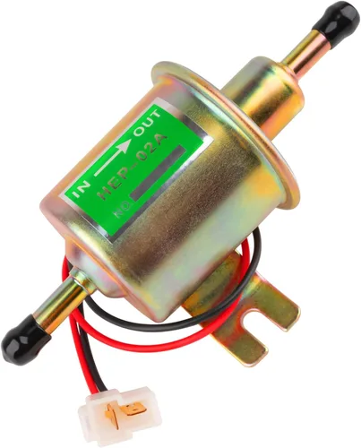 Clatoon Bomba de Combustible Eléctrica Universal de 12V, Bomba de Combustible en Línea de Baja Presión 3-6 PSI para Carburador Cortacéspedes