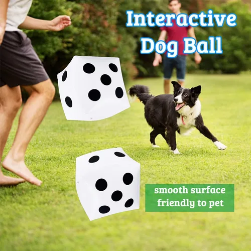Miniatura 5 de Paquete de 3 dados inflables gigantes de 13 pulgadas, divertidos dados inflables gigantes grandes para juegos de mesa en interiores y exteriores