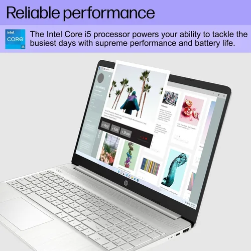 Miniatura 4 de Laptop HP 15 (15.6 pulgadas FHD antirreflejo, procesador Intel Core i5, 8 GB de RAM, 256 GB SSD) para negocios, estudiantes, hogar, batería de larga