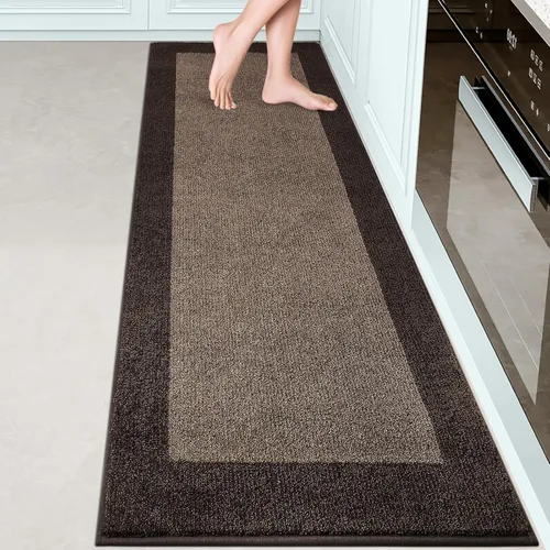 Miniatura 10 de Indoor Door Mat 20" x 32", Washable Kitchen Rug, Non Slip Entryway Rug for Floor, Absorbent Entrance Throw Rug for Laundry, Bathroom, Door