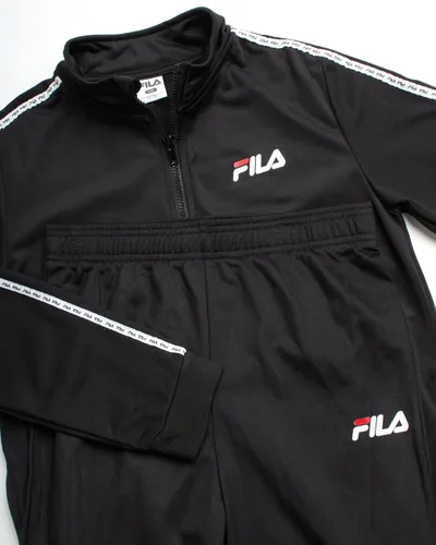 Miniatura 3 de Fila Conjunto deportivo deportivo para niños, sudadera de tricot de 2 piezas y pantalones deportivos de alto rendimiento, conjunto de ropa deportiva