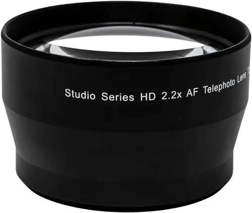 58mm 2.2X Lente de Zoom Telefoto de Alta Definición para DSLR Canon EOS Rebel 70D 77D 80D 90D T8i T7 T7i T6i T6s T6 T5i T5 T4i T3i T100 SL1 SL2 SL3