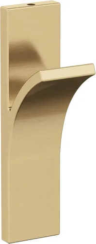 Amerock HBX37014CZ | Apex Gancho decorativo de pared de una sola punta | Gancho de bronce champán para abrigos, sombreros, mochilas, bolsas |