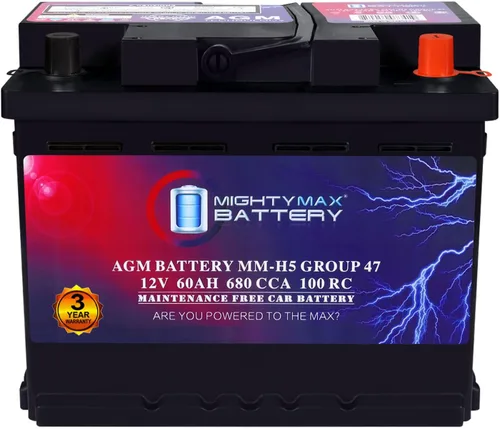 Miniatura 11 de Batería Mighty Max Battery MM-G35 de Arranque y Parada para Coche BCI Grupo Tamaño 35 12V 55Ah, 100RC, 650 CCA Batería de Coche AGM Recargable