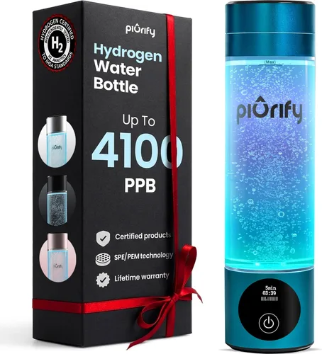 Generador de Botella de Agua de Hidrógeno - Hasta 4100+ PPB - Tecnología SPE/PEM - Generador H2 Certificado - Sistema Portátil de Rendimiento