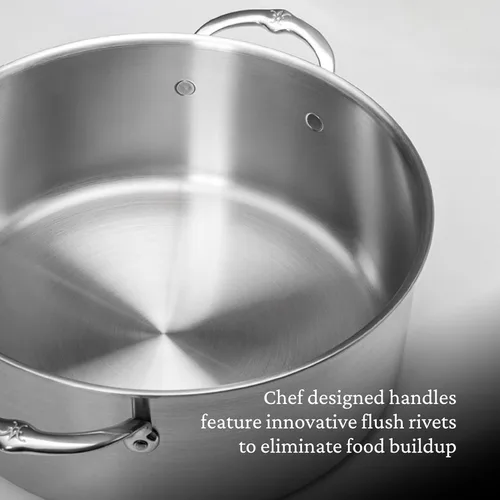 Miniatura 7 de Thomas Keller Insignia por Hestan - Acero inoxidable Rondeau de 9 cuartos de galón, compatible con placa de inducción