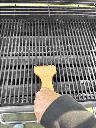 Miniatura 4 de Outset Verde - Raspador de madera para parrilla, limpiador de rejillas pequeñas, sin ranuras