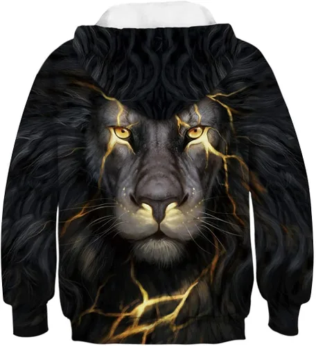 Miniatura 2 de NEWCOSPLAY Sudadera unisex con capucha y estampado digital 3D de galaxia realista para niños y niñas