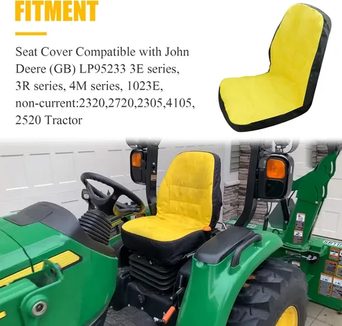 Miniatura 3 de John Deere Seat Protect Cover - Compatible con tractor 3E, 3R, 4M y 1023E