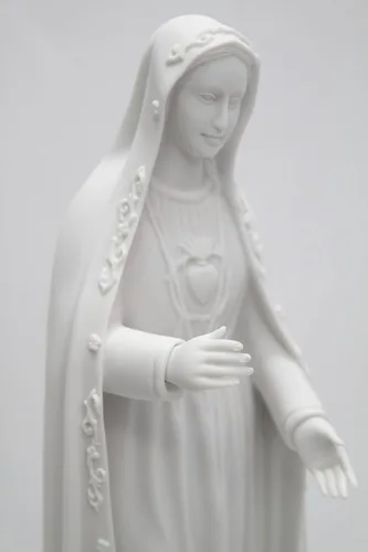 Miniatura 6 de Figura de escultura de estatua religiosa católica italiana de Nuestra Señora de Fátima María de 24 pulgadas, colección Vittoria hecha en Italia
