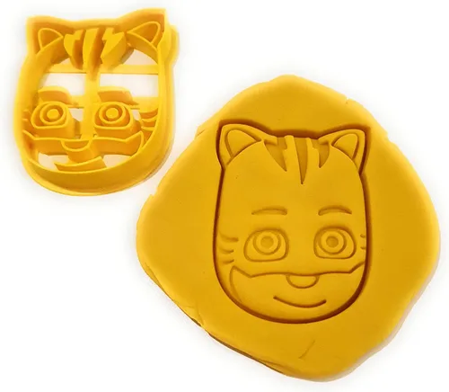 Cortadores de galletas T3D inspirados en el cortador de galletas de máscara de pijama, adecuado para pasteles, galletas y fondant, molde de galletas