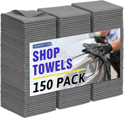 Miniatura 32 de Toallas de microfibra para automóviles, paquete de 24 paños de limpieza de microfibra, toallas de limpieza de 11.5 x 11.5 pulgadas, absorbentes a