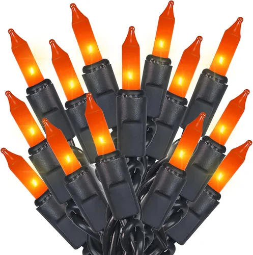 Miniatura 7 de MULTI-SPARKING Guirnalda de luces de Navidad rosadas, 35 unidades, incandescentes, mini luces de Navidad rosadas para árboles pequeños