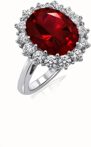 Miniatura 5 de Tienda Collection Platinum-Plated Sterling Silver Celebrity Kate Ring made with Infinite Elements Zirconia Accents