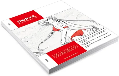 Kit de libro de animación con agujeros, papel de posicionamiento de animación, manga de dibujo cómico, 2.47 oz, papel blanco, kit de animación para