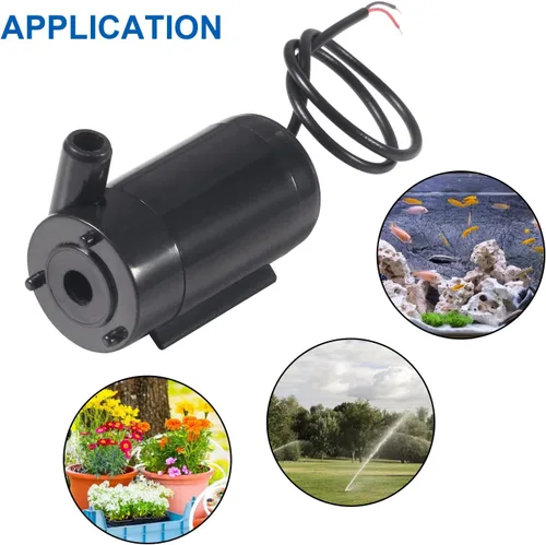 Miniatura 5 de 4 unids mini bomba de agua DC 3V 5V 120L/H bajo ruido motor bomba micro sumergible mini bomba de agua peceras fuente acuario motor sin escobillas