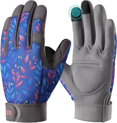 COOLJOB Guantes de trabajo de jardinería pequeños para mujeres y damas, a prueba de espinas para poda de rosas, manejo de cactus, plantación de