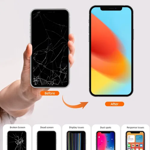 Miniatura 7 de para iPhone 13 Reemplazo de pantalla, al por mayor, pantalla LCD Full HD completa, digitalizador táctil 3D, marco de montaje con adhesivo