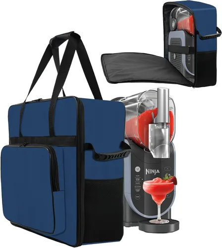 Bolsa de transporte para máquina Ninja SLUSHi Slushie, portátil para exteriores, fabricante de bebidas congeladas, bolsa de viaje, diseño de Azul
