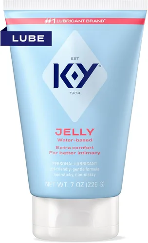 K-Y Jelly Classic Lubricante personal a base de agua, lubricante a base de agua que ayuda a aliviar las molestias, 7 onzas líquidas