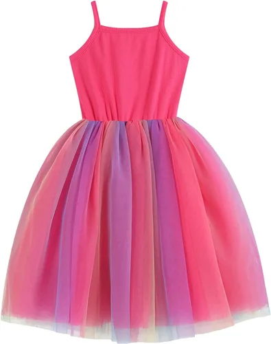 Miniatura 2 de Vestido tutú para niñas pequeñas, sin mangas, vestido de tul de princesa