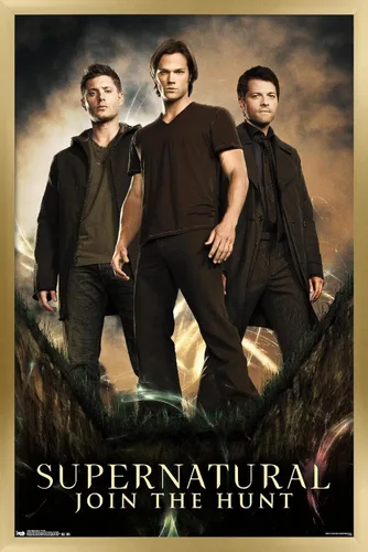 Miniatura 9 de Trends International Supernatural - Póster de pared de grupo, 14.725 x 22.375 pulgadas, versión con marco de madera tipo granero