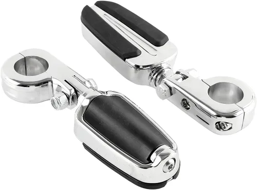 Miniatura 16 de Green-L Estriberas universales para motocicleta de 1 1/4 pulgadas con abrazadera P para Harley Sportster Softail Dyna Touring Road King Street Glide