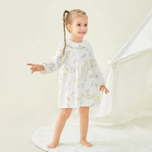Miniatura 72 de pureborn Vestido de bebé niña 0-24 meses