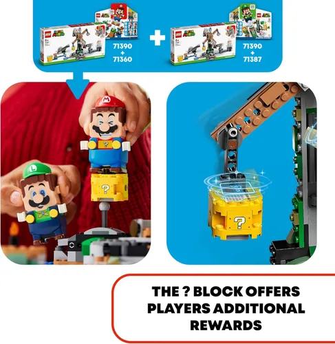 Miniatura 6 de LEGO - Juego de Super Mario Reznor Knockdown Expansion, kit de construcción 71390, juegos coleccionables para niños, 2021 (862 piezas)
