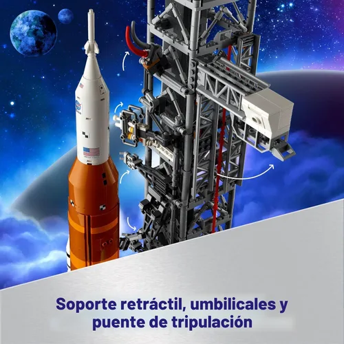 Miniatura 3 de LEGO Icons NASA Artemis Space Launch System - Juego de construcción de modelo de cohete DIY para adultos, edades 18+ - Regalos para cumpleaños
