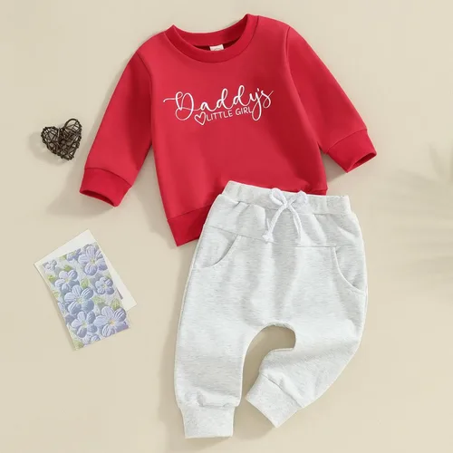 Miniatura 3 de YINGISFITM Conjunto de sudadera con estampado para bebé y niña, sudadera larga para otoño e invierno
