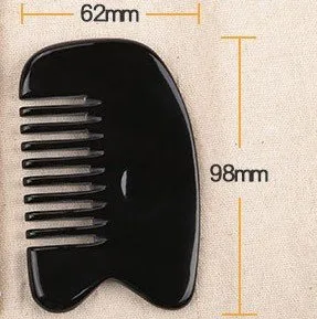 Miniatura 5 de GuaShahe Best Buffalo Horn Gua Sha - Herramienta de masaje para raspar - Tabla de guasha hecha a mano - Grandes herramientas para terapia