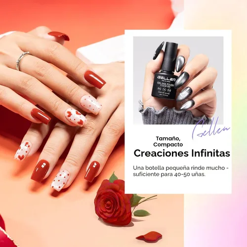 Miniatura 5 de Gellen HEMA TMPTA TPO - Juego de 24 esmaltes de uñas de gel, 20 colores de esmalte de gel con capa base y capa superior mate brillante de ojo