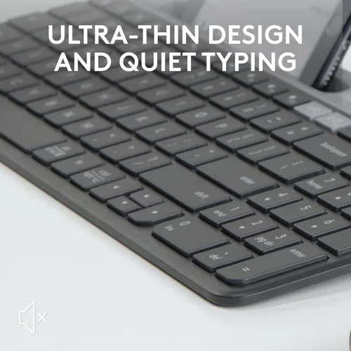 Miniatura 4 de Logitech K585 Teclado inalámbrico delgado multidispositivo, base integrada para dispositivo; para laptop, tableta, escritorio, teléfono inteligente