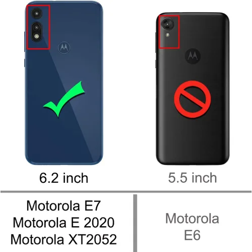 Miniatura 2 de Osophter Funda para Moto E 2020, Moto XT2052-1, funda protectora de goma TPU flexible para Motorola Moto E (2020) (negro)