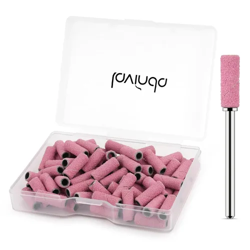 Miniatura 21 de Lavinda Brocas para taladro de uñas de 3/32 pulgadas de fácil remoción para bandas de lijado, mandril pequeño profesional de acero inoxidable de 3.1