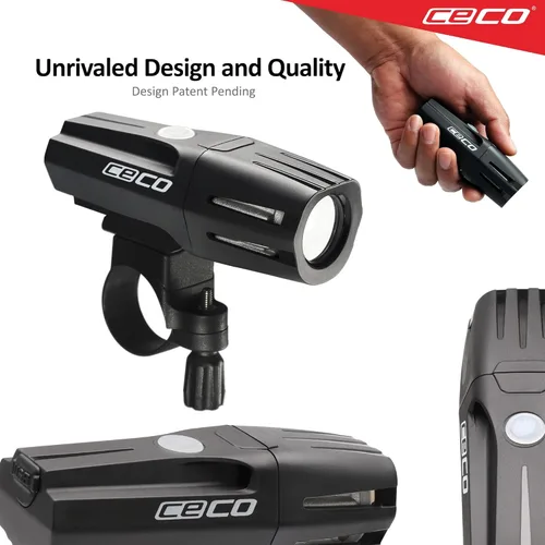 Miniatura 4 de CECO -Estados Unidos: Luz de bicicleta recargable USB de 1.200 lúmenes - Resistente y duradera IP67 impermeable y resistente a los impactos FL-1