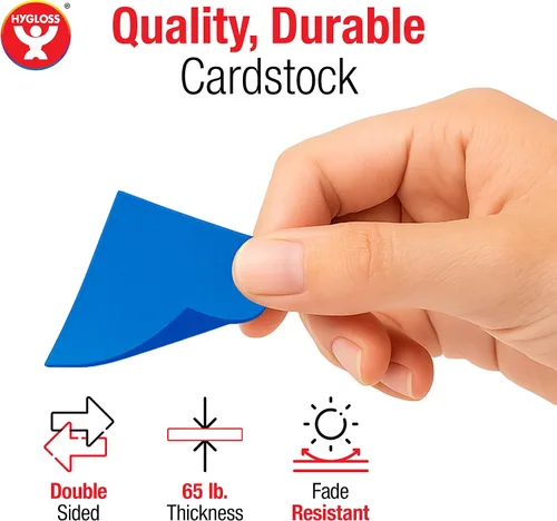 Miniatura 4 de Hygloss 1,000 cuadrados pequeños de cartulina brillante – Cuadrados de cartón metálico de 1 pulgada – Ideal para manualidades de mosaico, artes