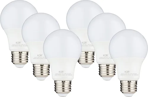 Miniatura 8 de KOR Bombillas LED equivalentes a 100 W, 15 W, 1500 lúmenes, luz blanca diurna 5000 K, no regulable, base estándar A19 E26, vida útil de 10000 horas