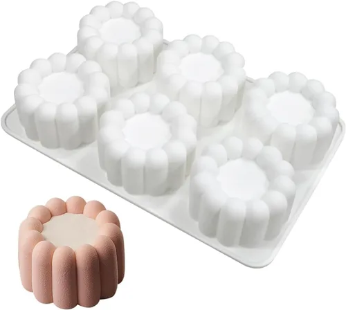 Miniatura 7 de mostsom Molde de silicona para pastel de mousse de flores, molde de helado, molde de chocolate, jabón, cupcakes 3D, utensilios para hornear, molde