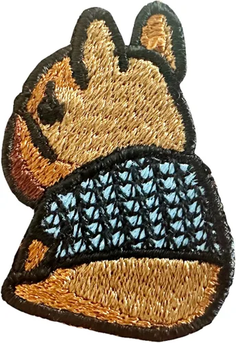 Miniatura 3 de TH - Juego de 2 minúsculos, bulldog francés, cachorro, mascota, lindo logotipo de dibujos animados, 5 parches, coser para planchar en bordado