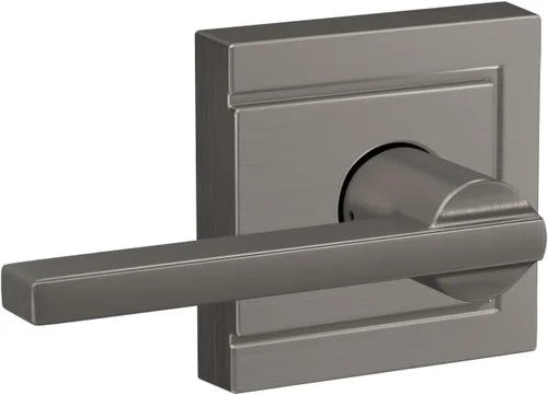 Miniatura 51 de Schlage F10 LAT 626 CEN Latitude - Manilla de puerta con moldura Century, cerradura de paso para pasillo y armario, cromo satinado